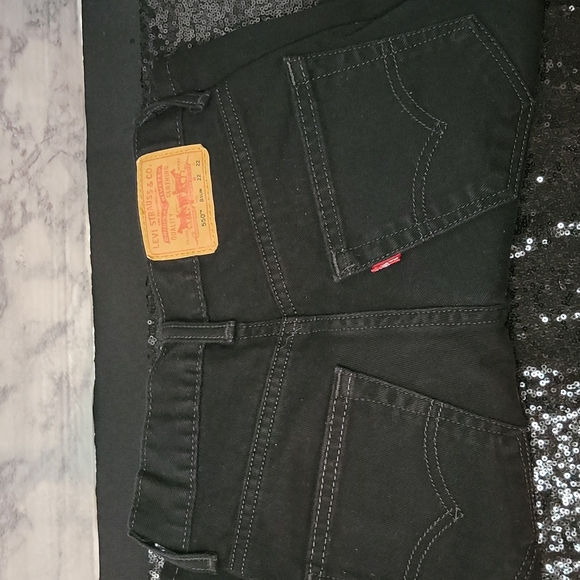 Levis Jeans Boys Size 8 Slim Black 550 Denims - Picture 5 of 6